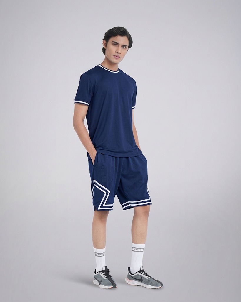 T-Shirt & Shorts Combo Set - Blue
